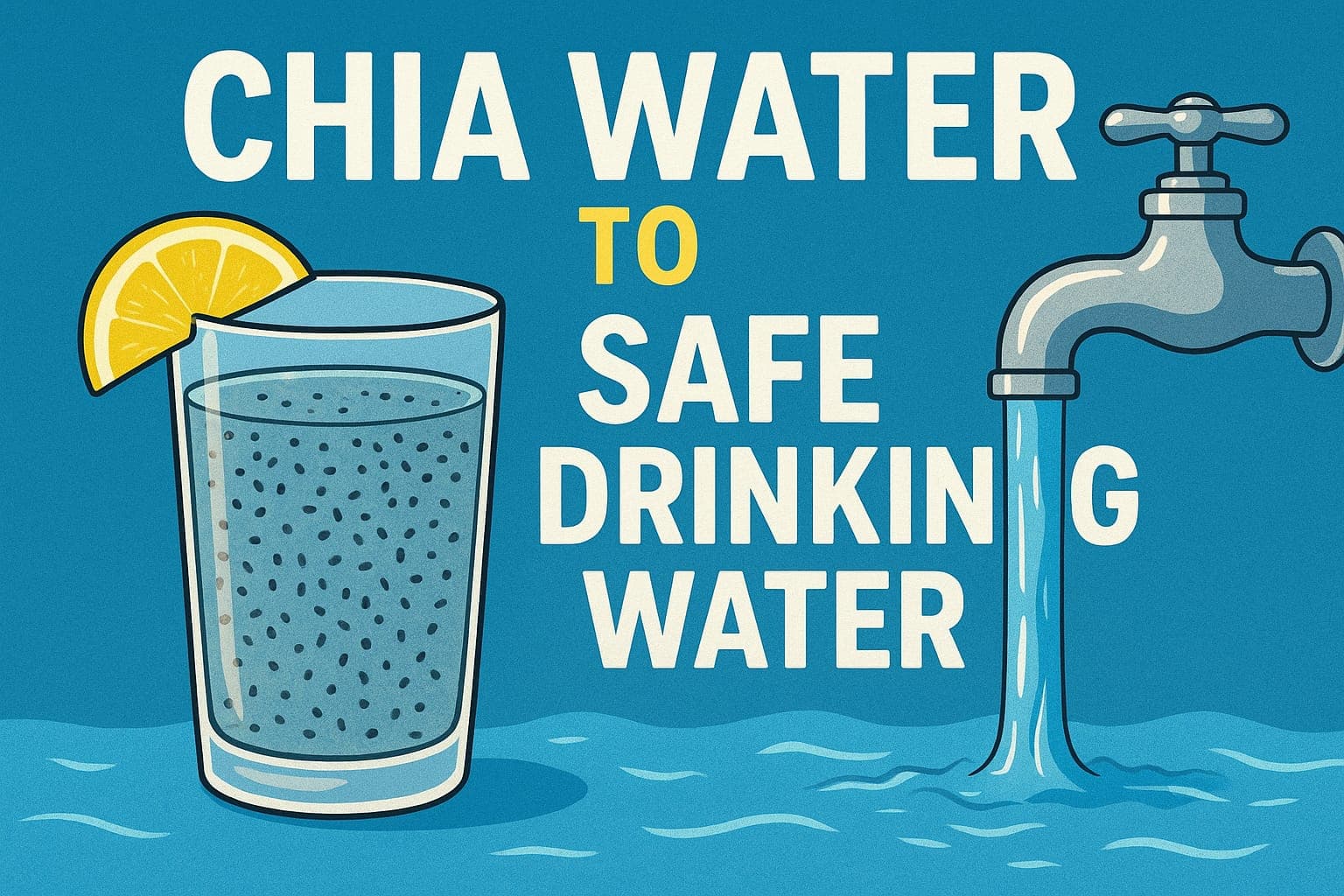 चिया वाटर का गिलास और पानी की बूँदें