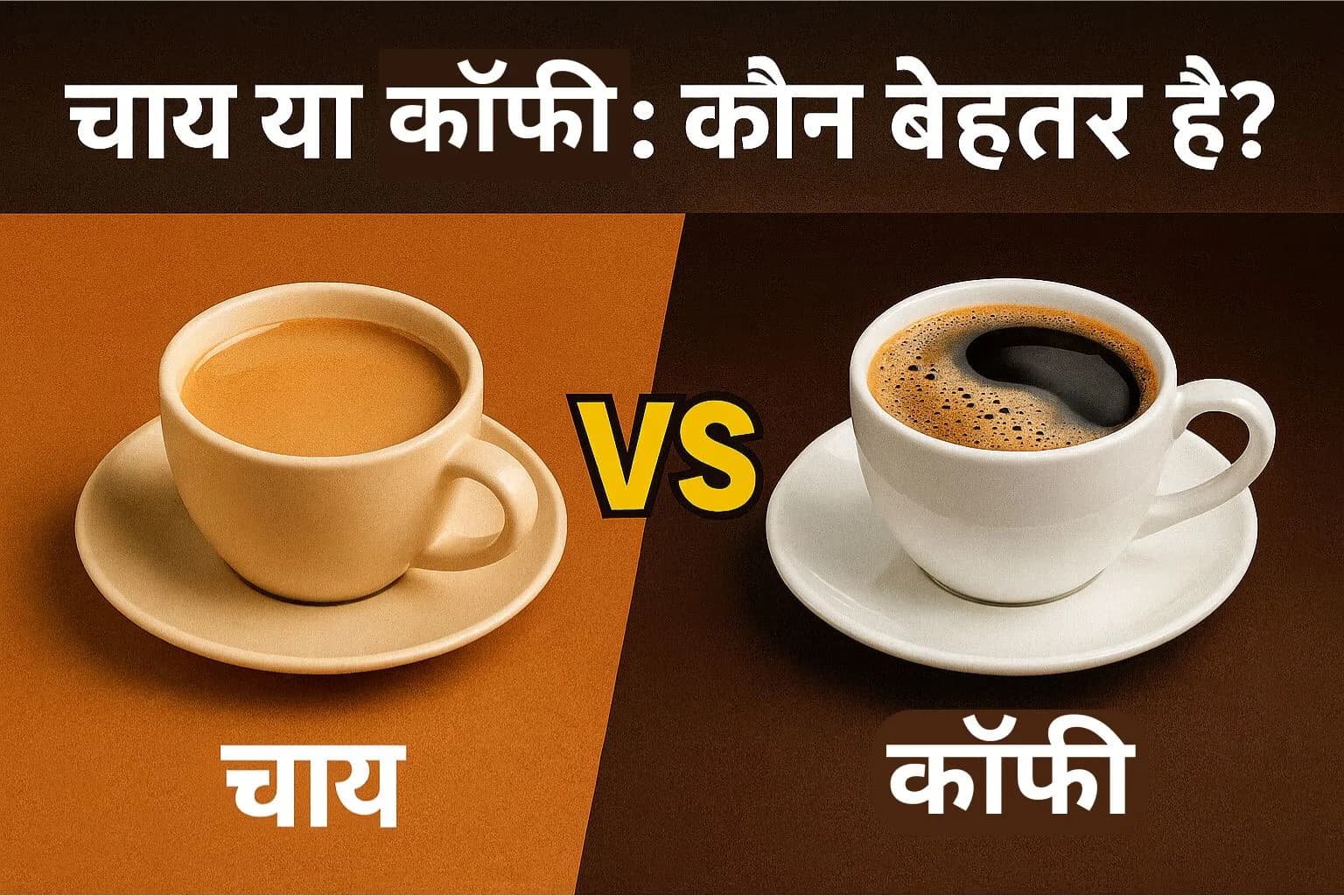 ☕चाय या 🍵कॉफी: सेहत के लिए कौन बेहतर है?