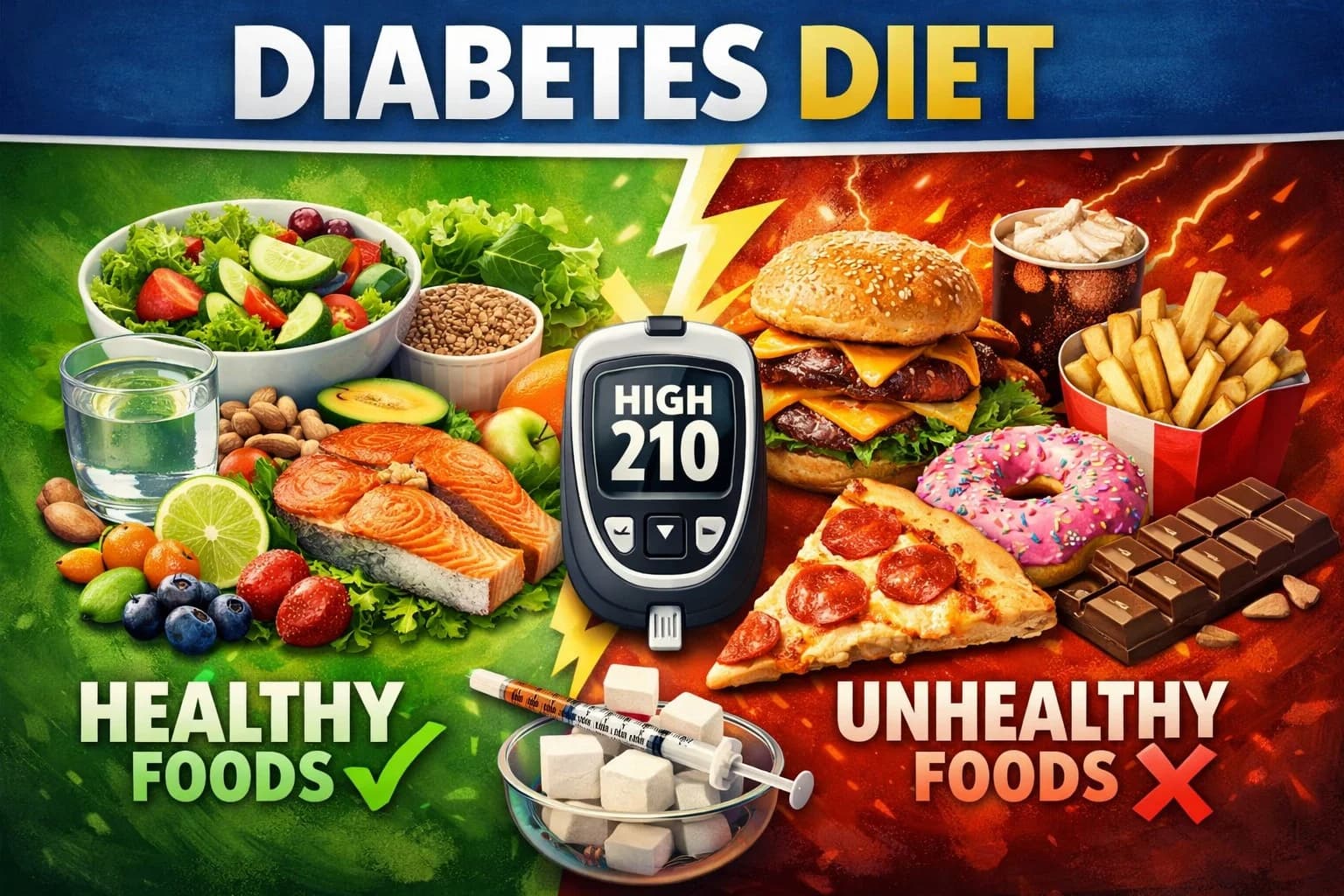 डायबिटीज़ डाइट गाइड: क्या खाना चाहिए और क्या नहीं