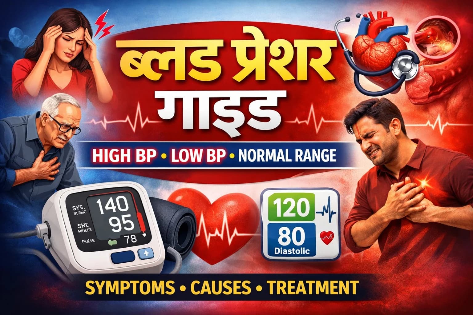 Blood Pressure (BP) Complete Guide | Symptoms | Causes | Treatments | Machines