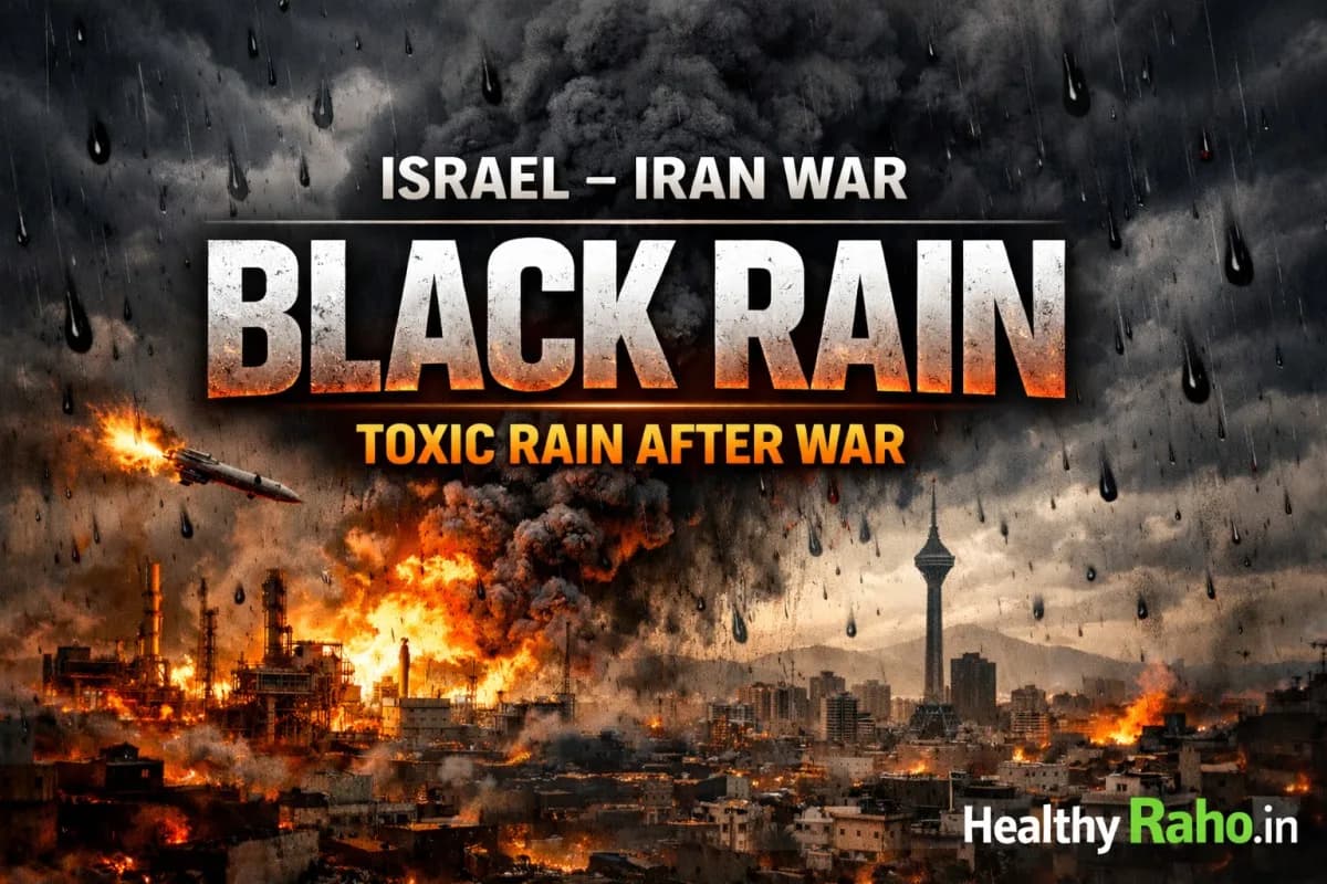 Israel Iran War Black Rain toxic rainfall