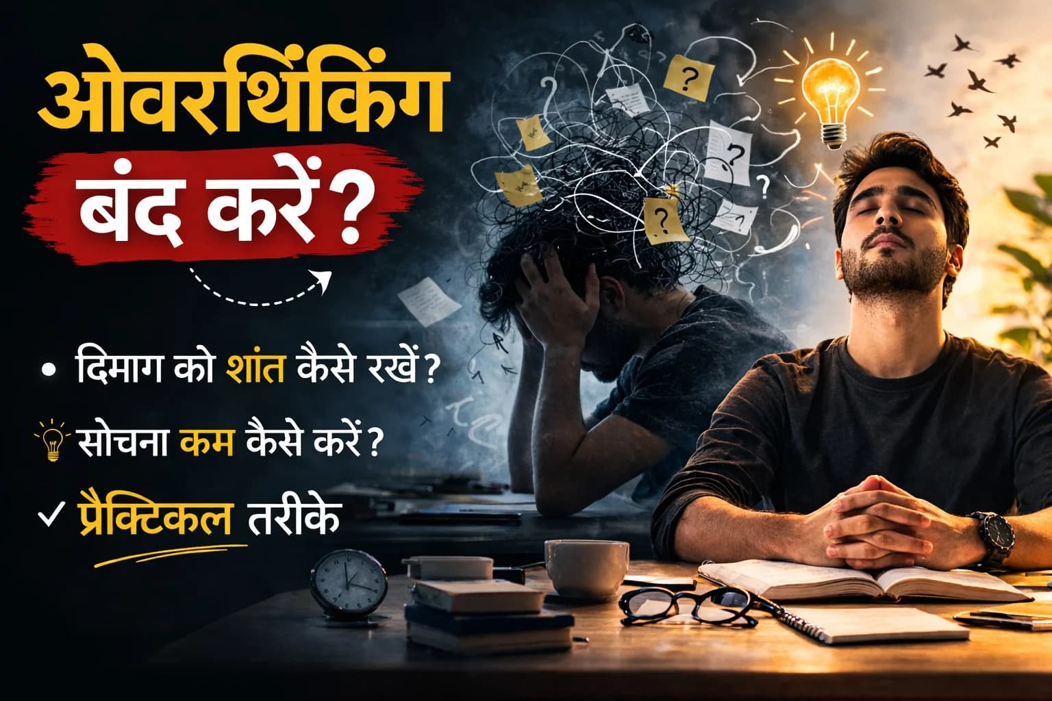 ओवरथिंकिंग कैसे बंद करें?
