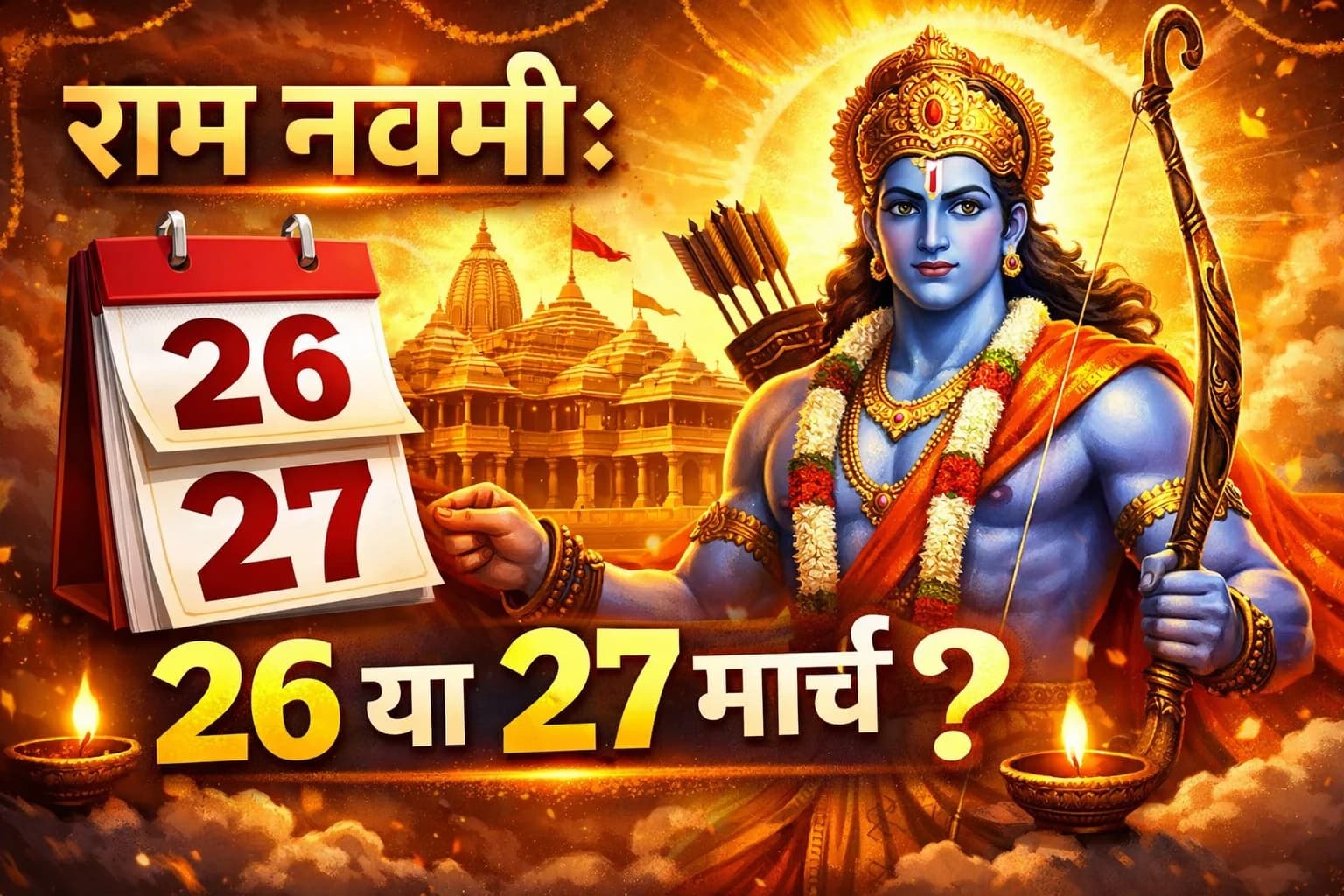 रामनवमी 2026 (26 या 27 मार्च)
