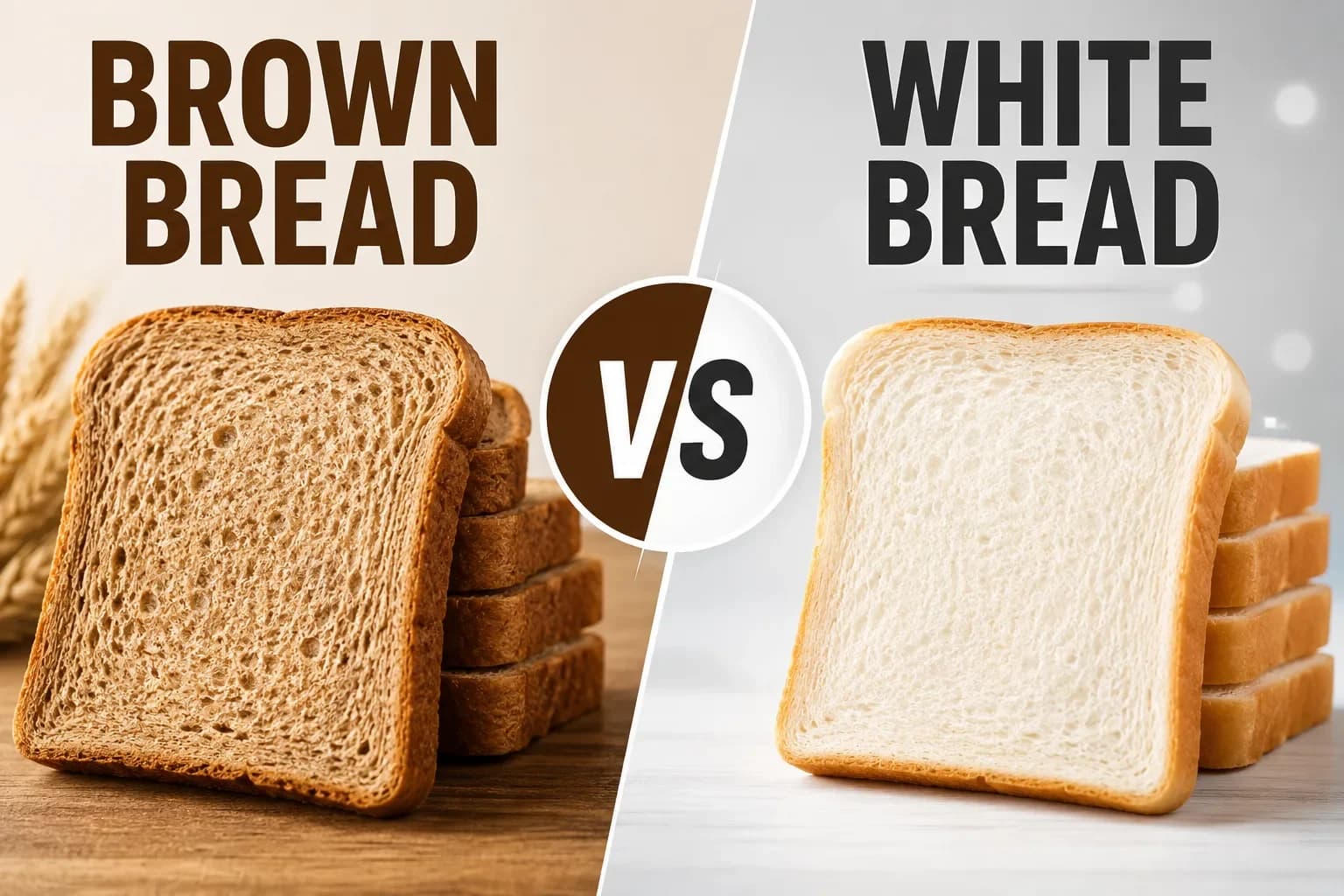 Brown bread vs white bread. Which is healthier | HealthyRaho.in
