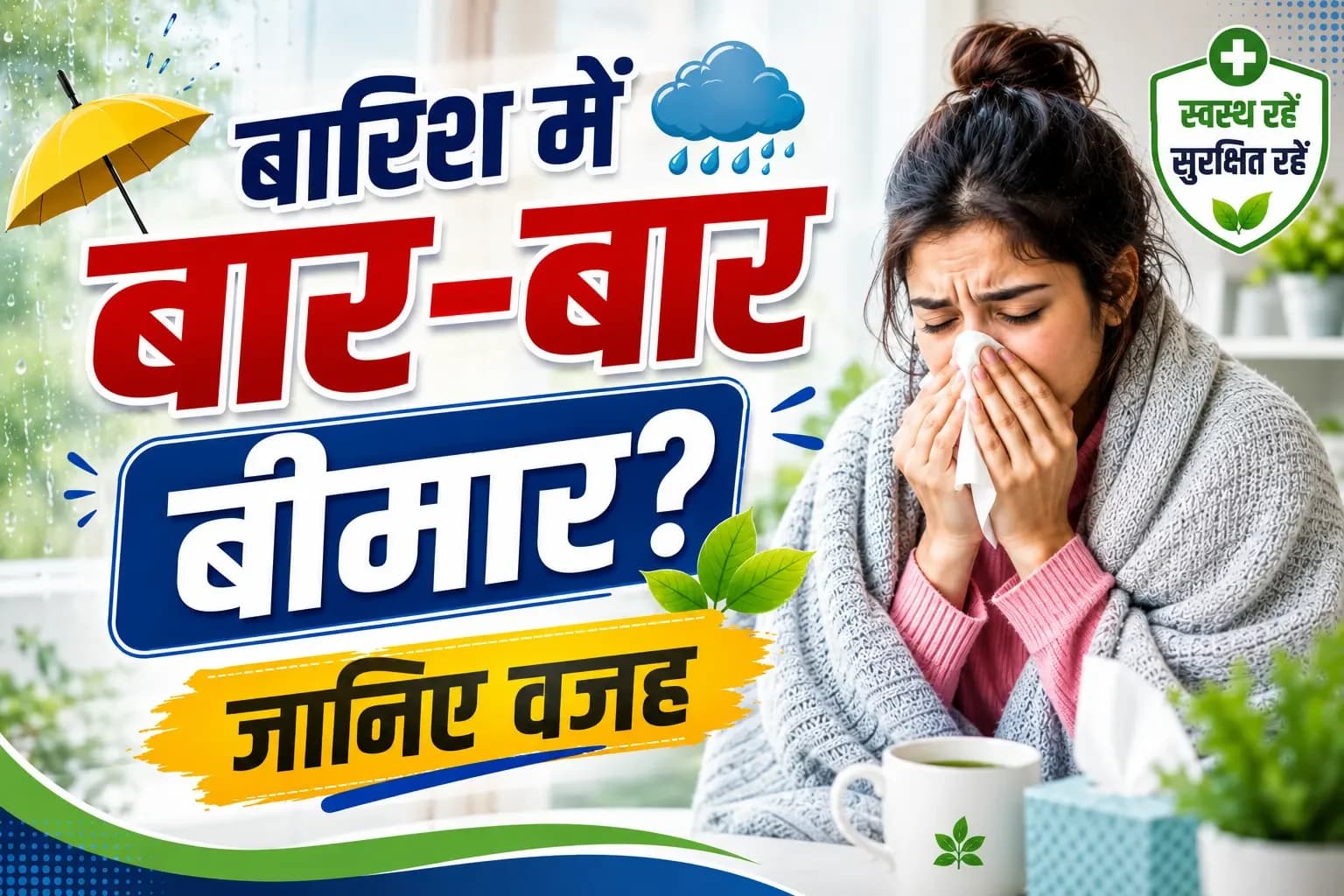 बारिश में बार-बार बीमार क्यों पड़ते हैं? जानिए मानसून में इसकी वैज्ञानिक वजह