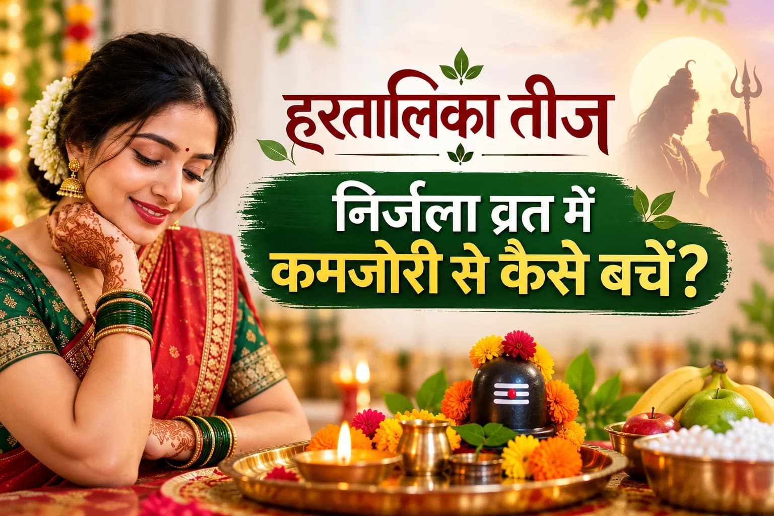 हरतालिका तीज 2026: निर्जला व्रत में कमजोरी से कैसे बचें?