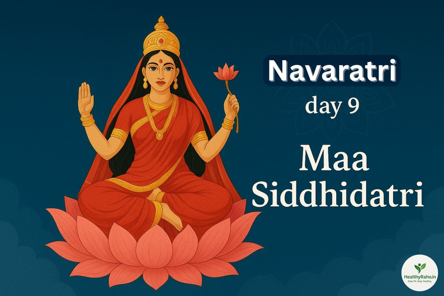 🌸 नवरात्रि नौवां दिन – माँ सिद्धिदात्री की पूजा विधि, कथा और चमत्कारी लाभ नवरात्रि नौवां दिन – माँ सिद्धिदात्री की पूजा