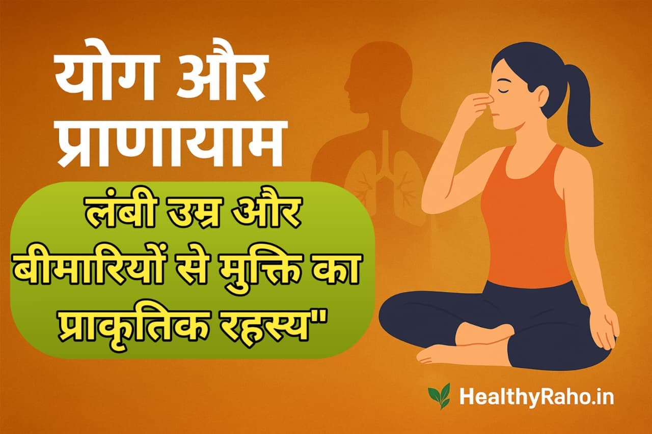 🧘 योग और प्राणायाम से लंबी उम्र का राज़: बीमारियों का इलाज और वैज्ञानिक प्रमाण योग और प्राणायाम करते लोग – लंबी उम्र और सेहत का राज़