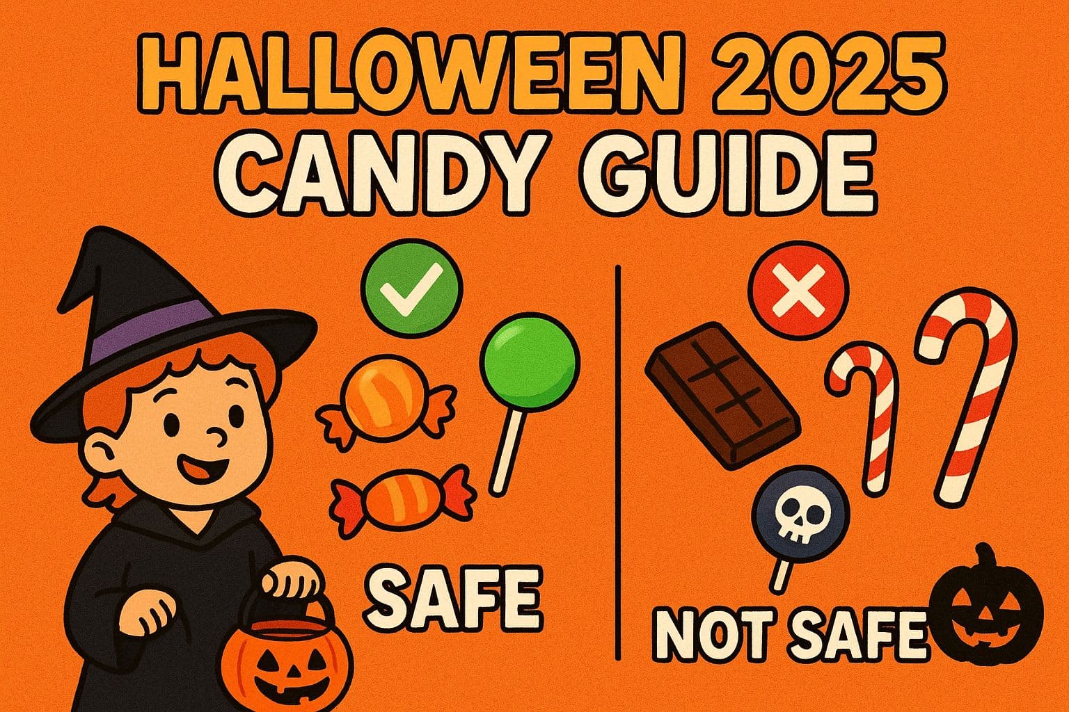 हैलोवीन 2025: बच्चों के लिए कैंडी गाइड - कौनसी सेफ है, कौनसी नहीं Halloween 2025 | Which candies are safe and unsafe for kids