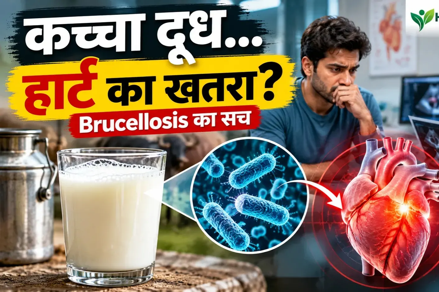 🥛 कच्चे दूध से ब्रुसेलोसिस और हार्ट का खतरा? 33 साल के केस का सच 🥛 कच्चे दूध से ब्रुसेलोसिस और हार्ट का खतरा? 33 साल के केस का सच