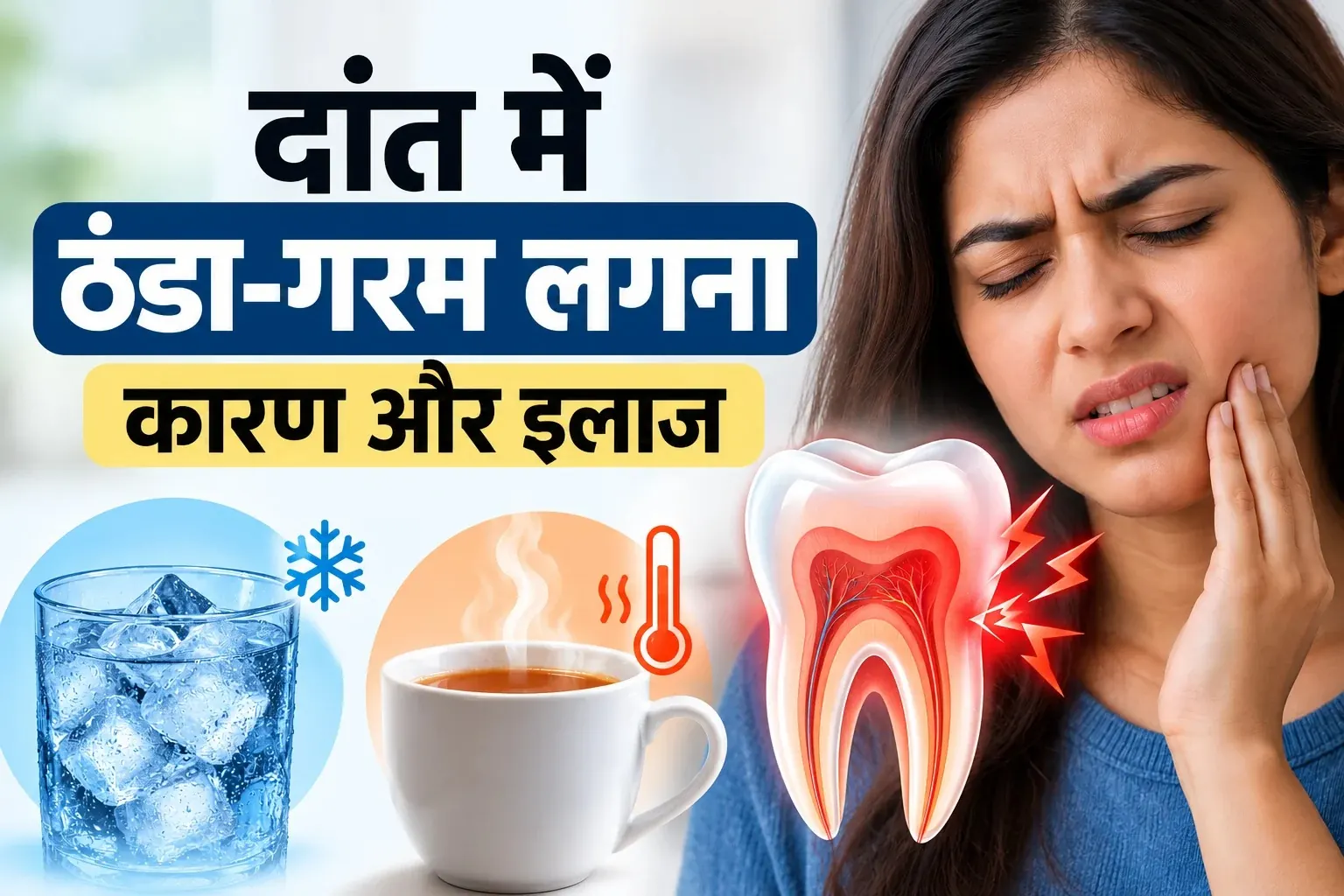 दाँतों की संवेदनशीलता: कारण और इलाज दाँतों की संवेदनशीलता: कारण और इलाज